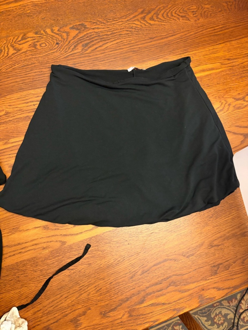 Oh Polly Black Skater Mini Skirt